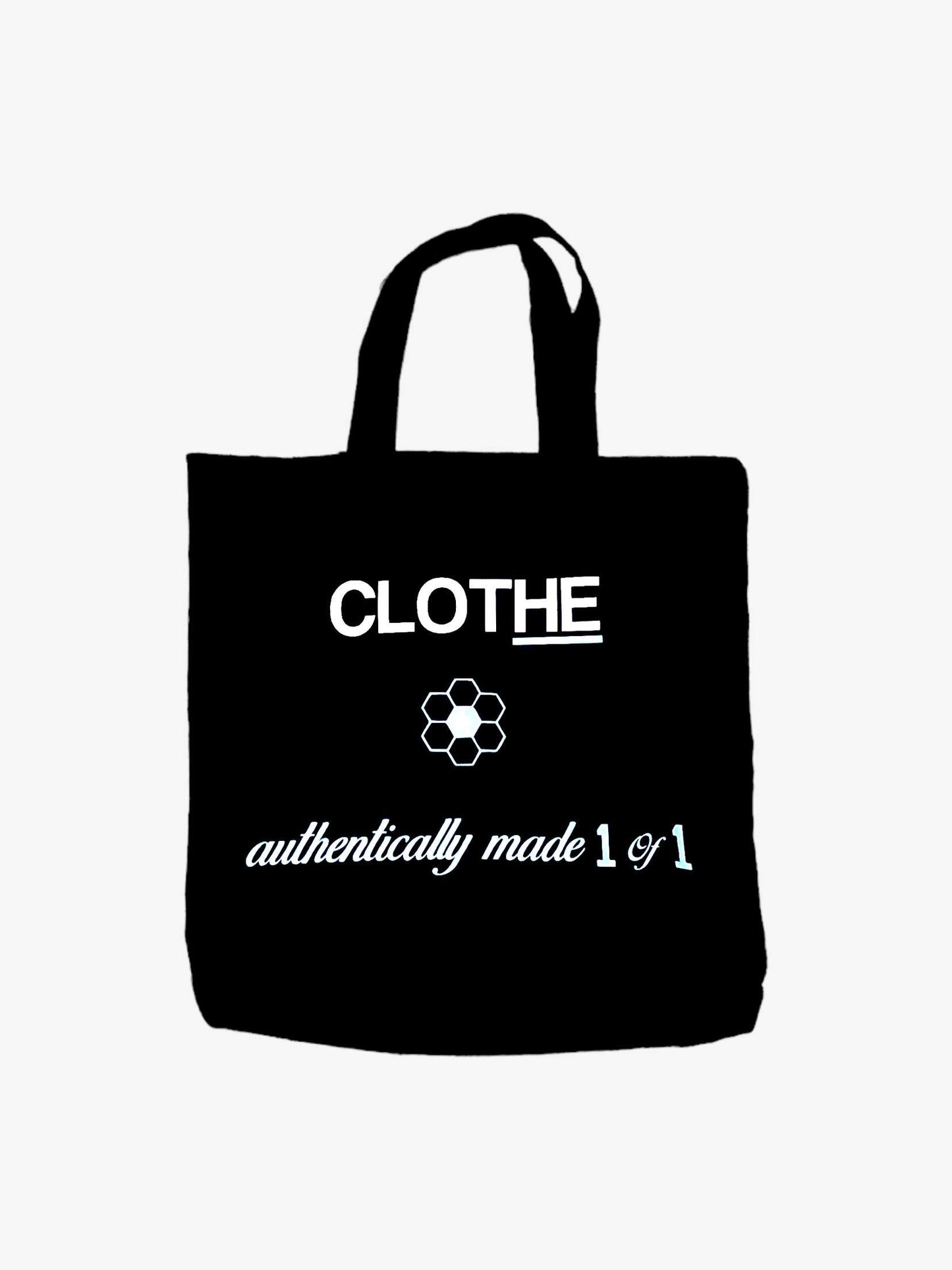 "Authentically Made 1 of 1" Medium Canvas Tote