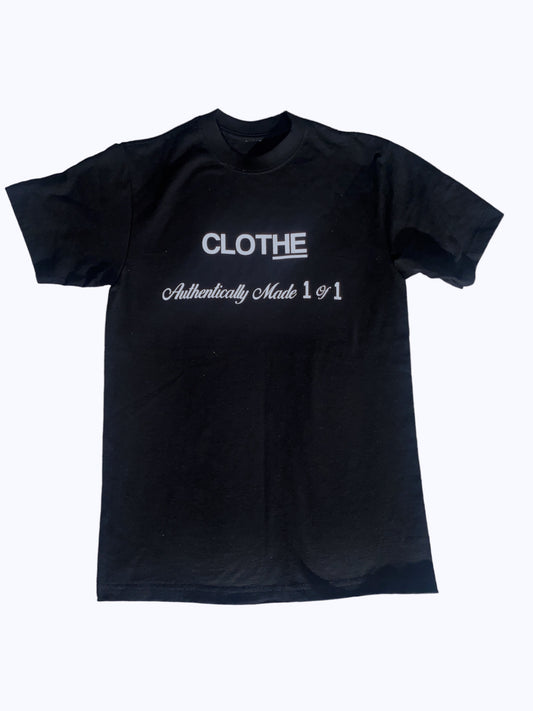 CLOTHE_ Signature Silver Reflect "Authentically Made 1 of 1" T-shirt