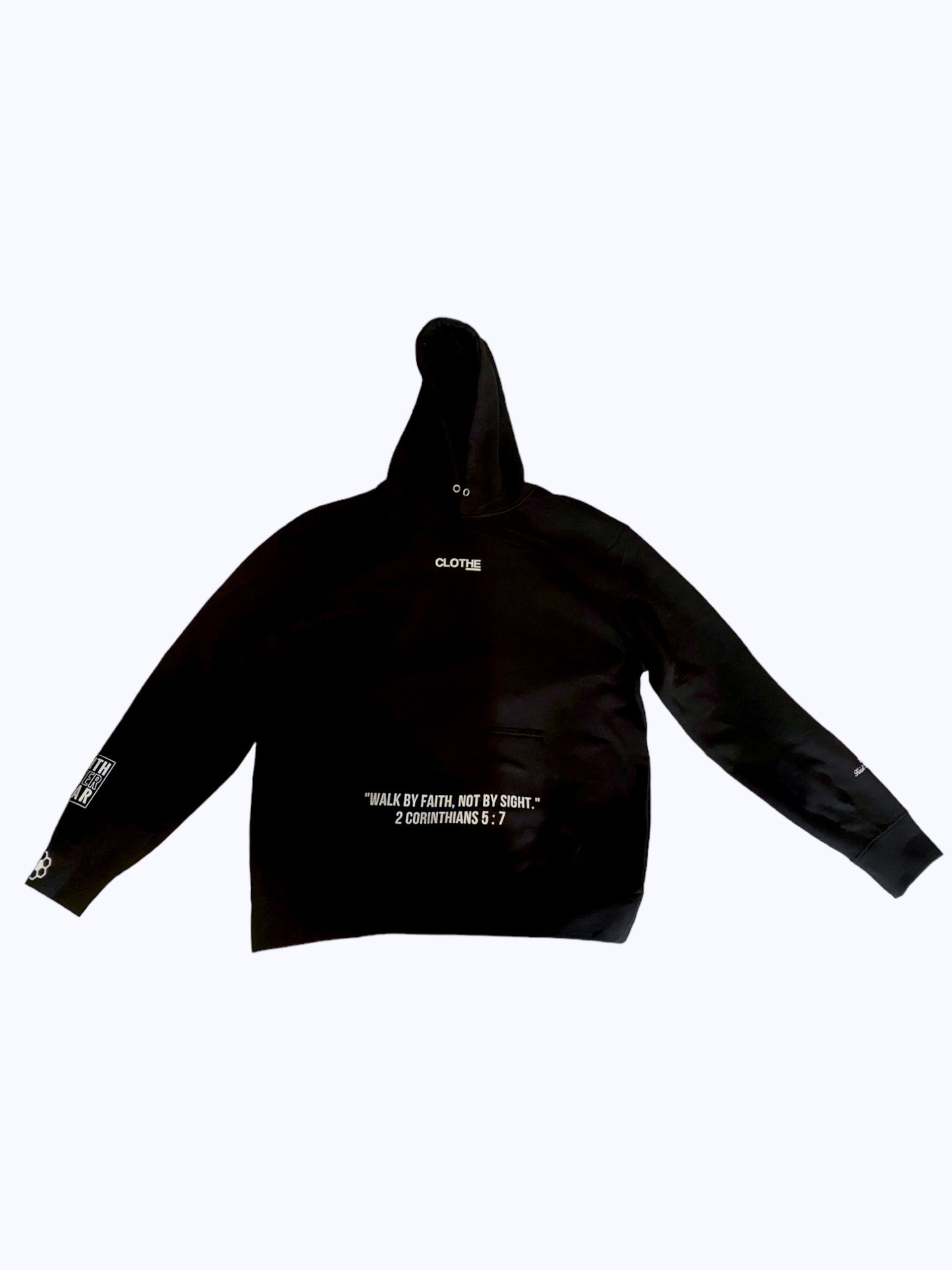 The "By Faith" Hoodie- Black