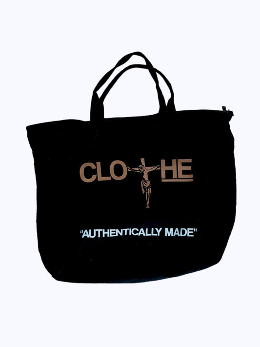 "JOHN 3:16" Large Black Canvas Bag