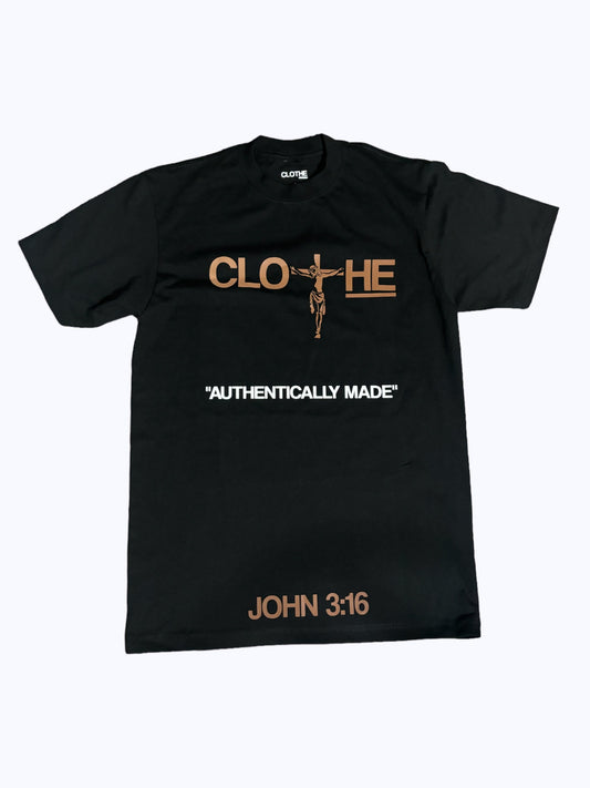 "JOHN 3:16" Black T-shirt