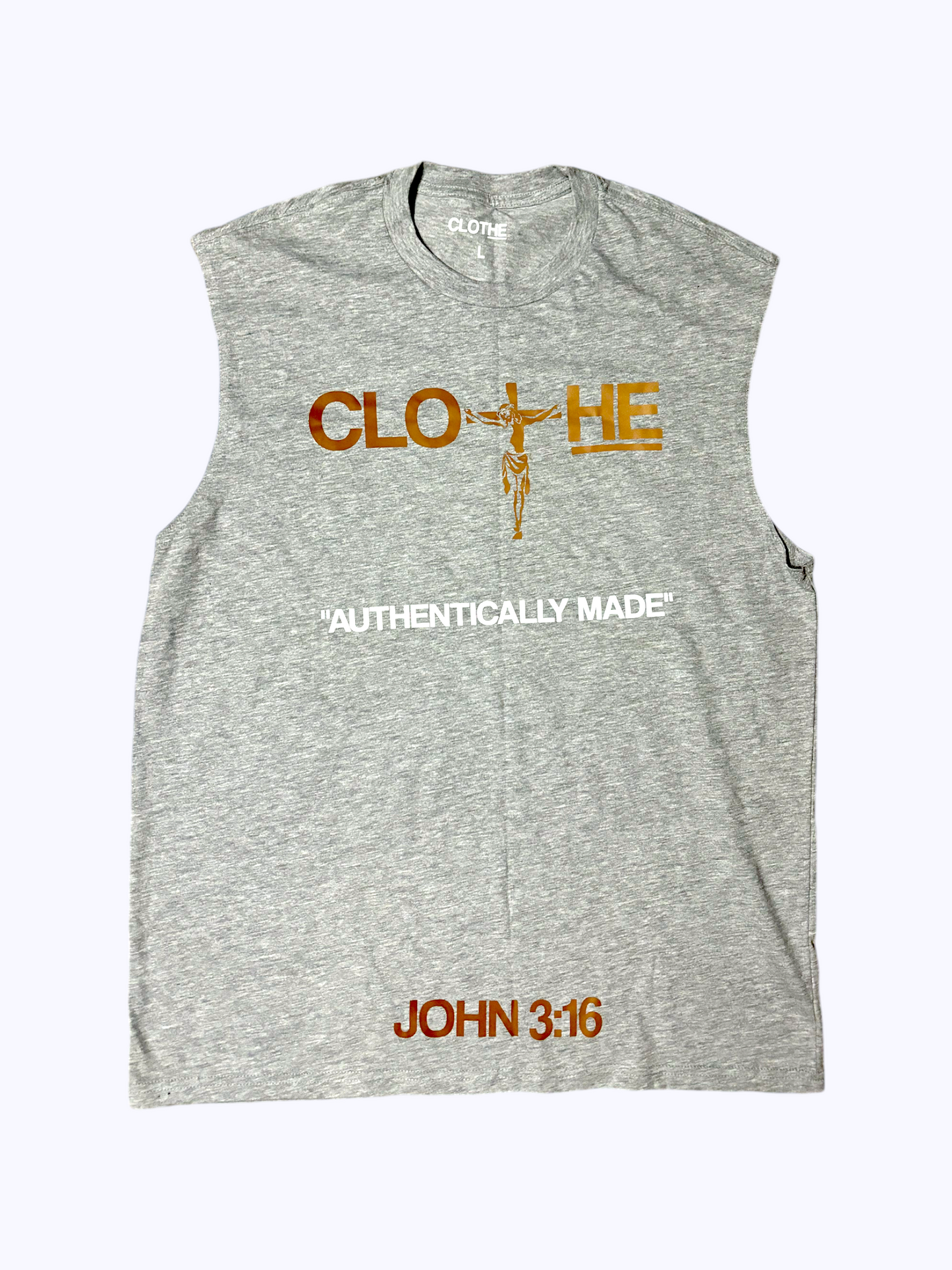 "JOHN 3:16" Grey Tank